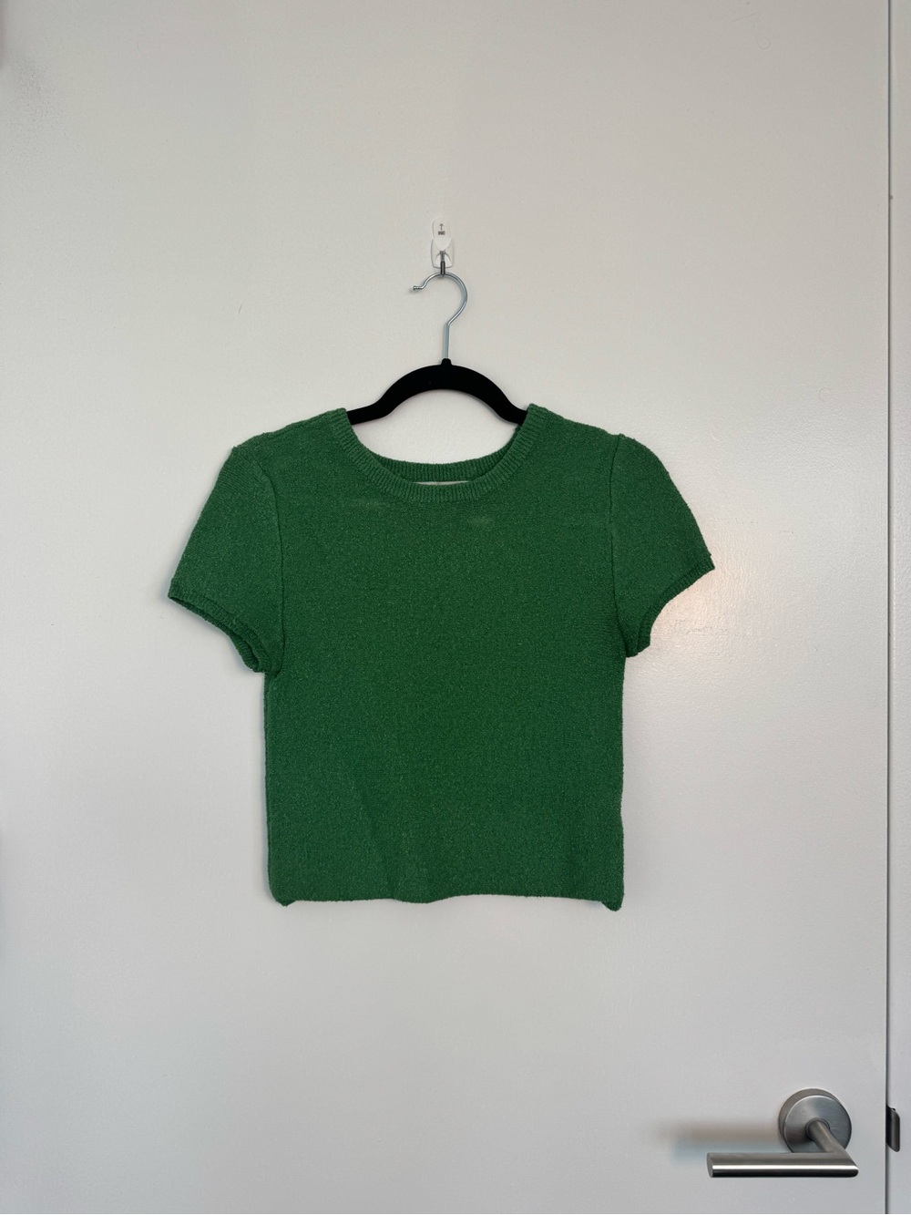 Free People Green Short-Sleeve Knit Tee